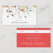 野鮮やか花 予約カード (正面/裏面)