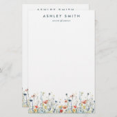 野鮮やか花 便箋 (正面/裏面)