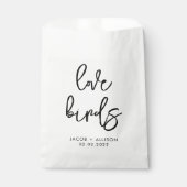 野鳥の種結婚の紙吹雪 フェイバーバッグ (正面)