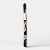 野鳥の花:黒ヴィンテージ Case-Mate iPhoneケース (裏面 / 右)