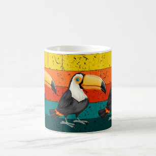 野鳥オウム大鳥 コーヒーマグカップ