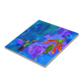 野鳥ハチドリ愛好家のアートシリーズ タイル (側面)