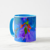 野鳥ハチドリ愛好家のアートシリーズ マグカップ (正面左)