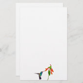 野鳥ハチドリ愛好家のアートシリーズ 便箋 (正面/裏面)