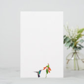 野鳥ハチドリ愛好家のアートシリーズ 便箋 (スタンド正面)