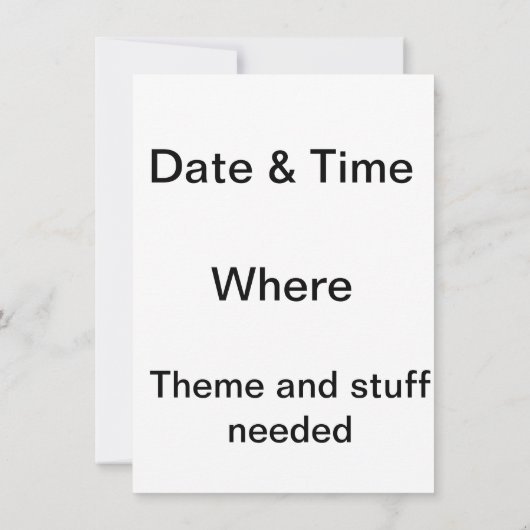 野鳥熱狂するパーティの招待状 招待状 (裏面)