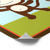 野鳥獣モンキーとバードアートポスター ポスター (角)