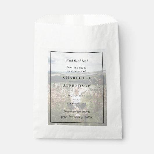 野鳥種 |食べ物を与え鳥追悼式 フェイバーバッグ (正面)