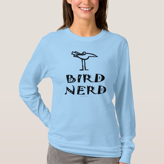 野鳥観察する野鳥観察鳥類学 Tシャツ (正面)
