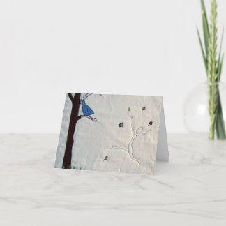 野鳥観察の空白のなnotecard カード