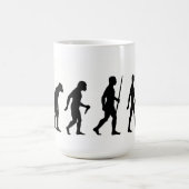 野鳥観察の進化のマグ コーヒーマグカップ (中央)