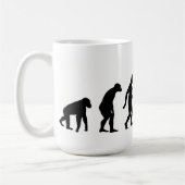 野鳥観察の進化のマグ コーヒーマグカップ (左)