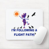 野鳥観察の飛行経路 マウスパッド (マウス)
