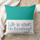 野鳥観察は行きます! クッション (ブランケット)