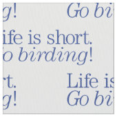 野鳥観察は行きます! ファブリック (クローズアップ)