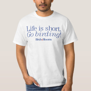 野鳥観察は行きます! Tシャツ
