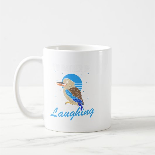 野鳥観察オーストラリア笑うコカブラ コーヒーマグカップ (左)