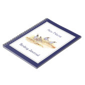 野鳥観察カスタムジャーナル水の色カリフォルニアウイル ノートブック (左側)