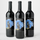 野鳥観察クラブウェルカムビューティフルスターリングフォトバード ワインラベル (ボトル)