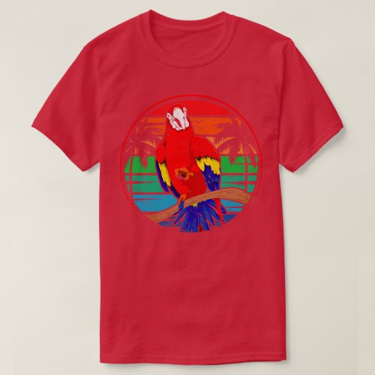 野鳥観察マカオ野鳥 Tシャツ (デザイン正面)