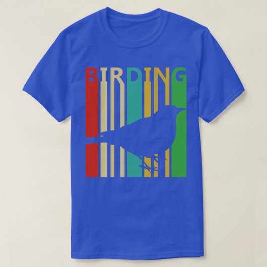 野鳥観察レトロ3 Tシャツ (デザイン正面)