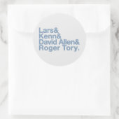 野鳥観察凡例 ラウンドシール (バッグ)