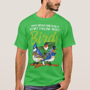 野鳥観察引用文 Tシャツ