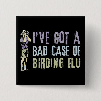 野鳥観察流感 缶バッジ