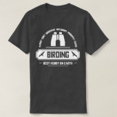 野鳥観察特性 Tシャツ (デザイン正面)