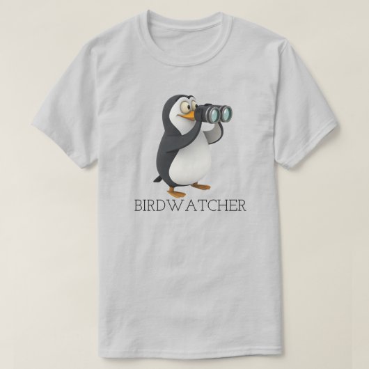 野鳥観察者 Tシャツ (デザイン正面)