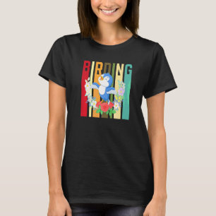 野鳥観察鳥観察 Tシャツ