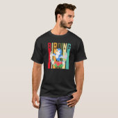 野鳥観察鳥観察 Tシャツ (正面フル)