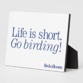 野鳥観察! フォトプラーク (側面)