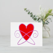 量子の心 箔招待状ポストカード (立ち正面)