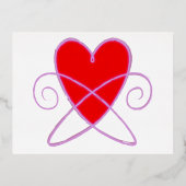 量子の心 箔招待状ポストカード (正面)