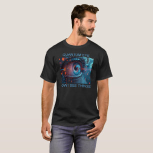 量子の目 ブラックTシャツ メンズ Tシャツ