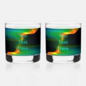 量子の絡み合い ウイスキーグラス (正面)