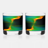 量子の絡み合い ウイスキーグラス (裏面)