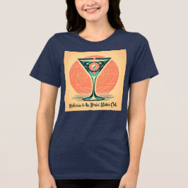量子もつれアトミックマティーニクラブカクテル トライブレンドTシャツ