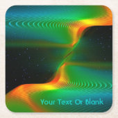 量子もつれ スクエアペーパーコースター (正面)