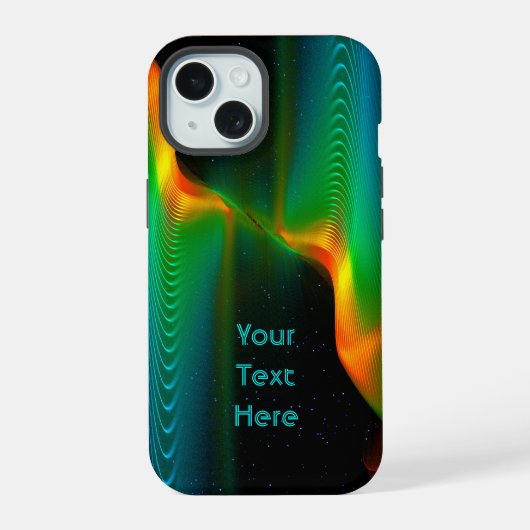量子もつれ iPhone 15ケース (裏面)