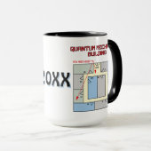 量子カラフル整備士建物 マグカップ (正面右)