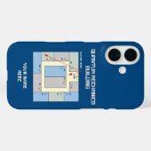 量子カラフル整備士建物 Case-Mate iPhoneケース (裏面 (横))