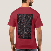 量子グリッド3Dイリュージョンパーカー Tシャツ (裏面)
