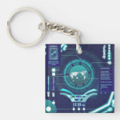 量子コンピュータアクリルキーチェーン キーホルダー (正面)