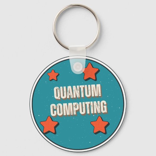 量子コンピューティング科学 キーホルダー (正面)