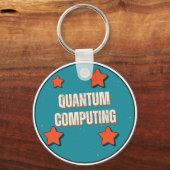 量子コンピューティング科学 キーホルダー (正面)