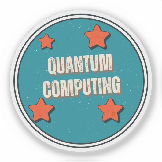 量子コンピューティング科学 シール (正面)