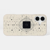 量子センターグリッド iPhone 16ケース (裏面横)