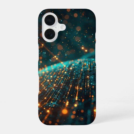 量子データストリーム iPhone 16ケース (裏面)